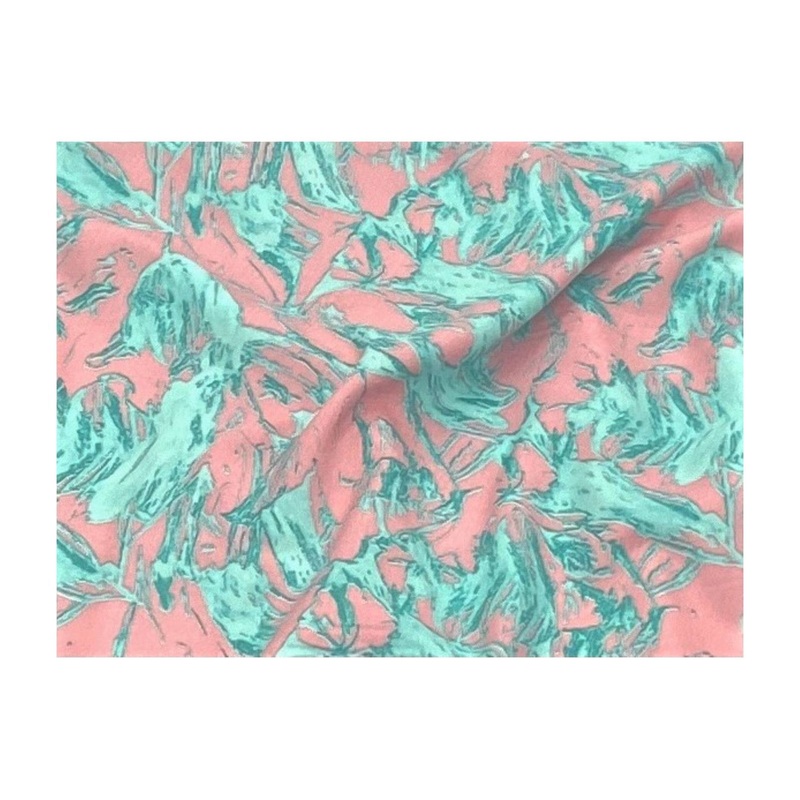 Wild Abstract – Clearance Printed Crepe Pink