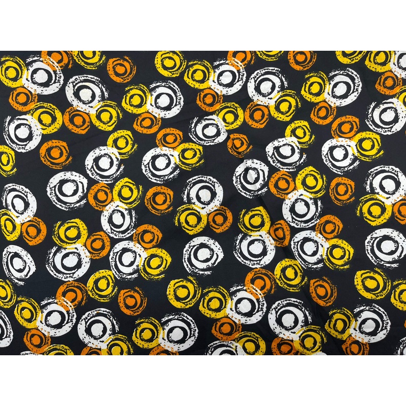 Changing Circles – Clearance Printed Crepe Sunflower