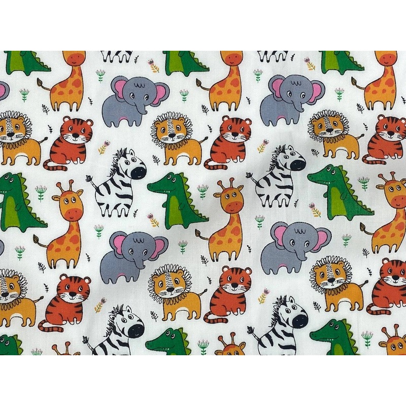 Children’s Jungle Safari – Poly/Cotton Print