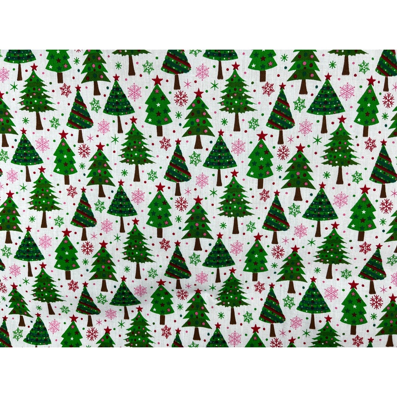 Christmas Tree Fabric Print – Cotton/Poly