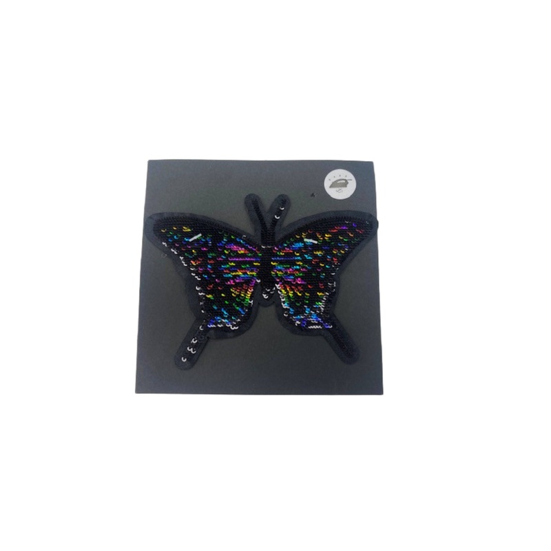 Butterfly Sequinned Iron -On & Sew-On Motif