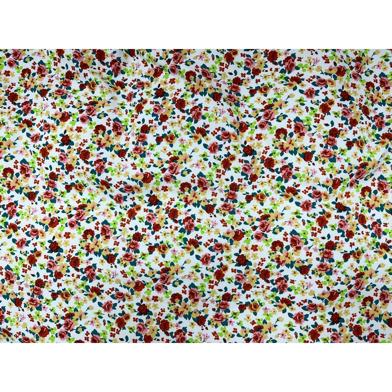 Going Ditsy – Printed Crepe Fabric Ivory