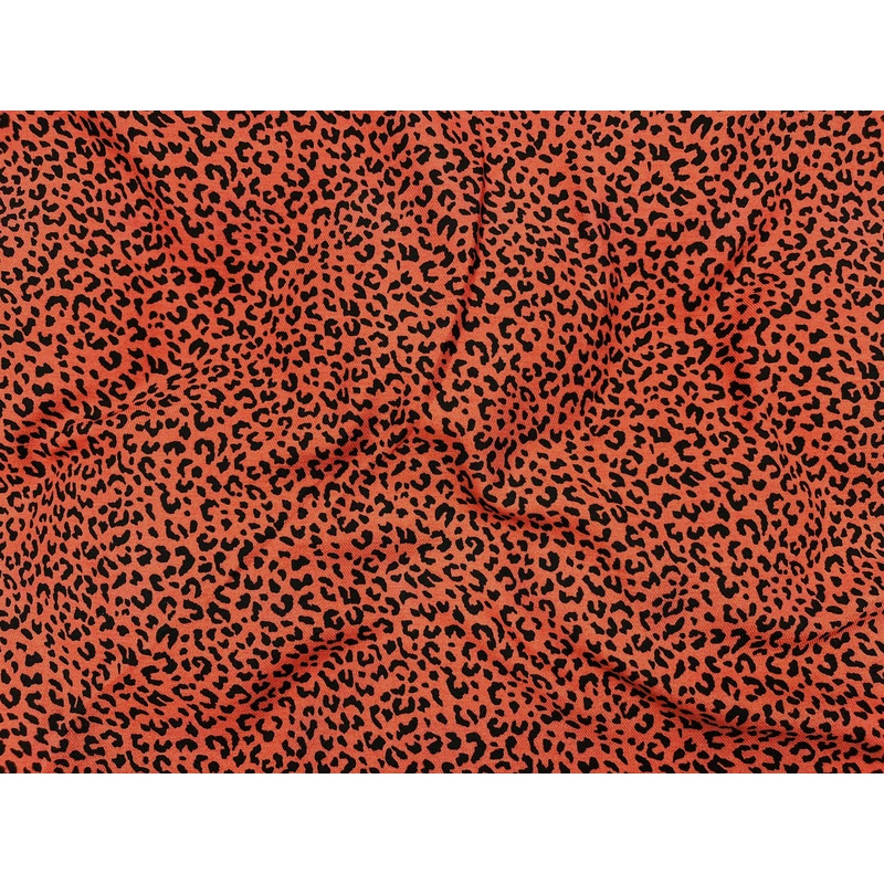 Rustic Animal  – Clearance Printed Crepe Fabric Rust