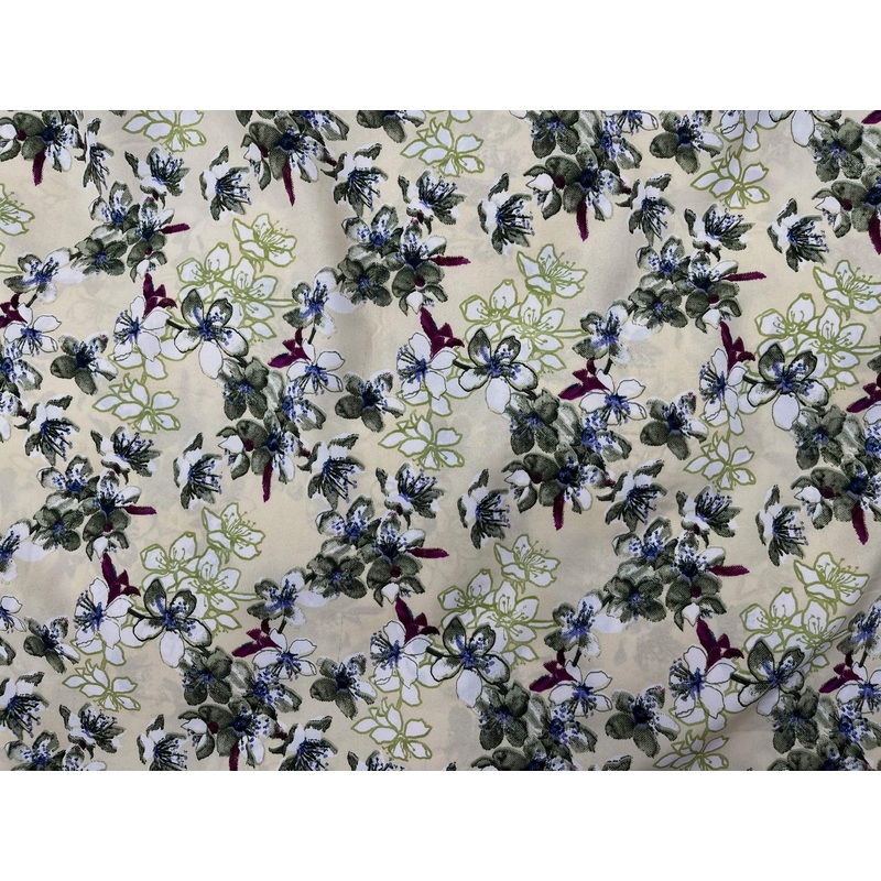 Lilium – Clearance Printed Crepe Fabric Buttercup