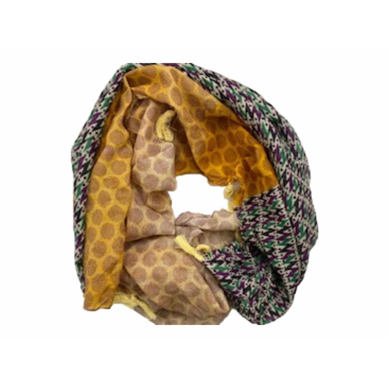 Sunflower Fade  –  Ethnic Square Scarf (DEFECT)