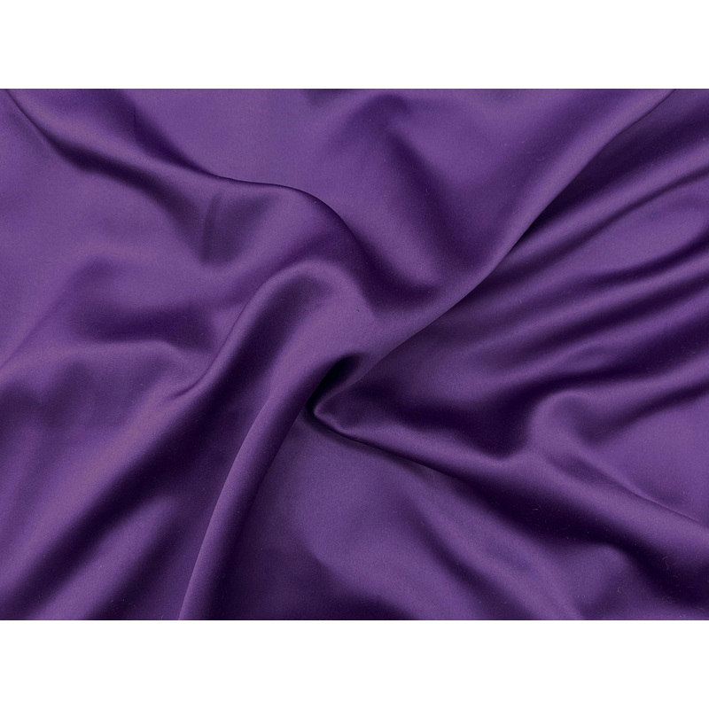 Valentine Satin Fabric Aubergine