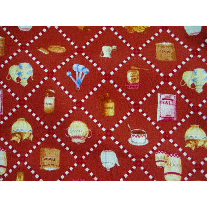 Baking Cakes – Cotton Poplin Patchwork Russet