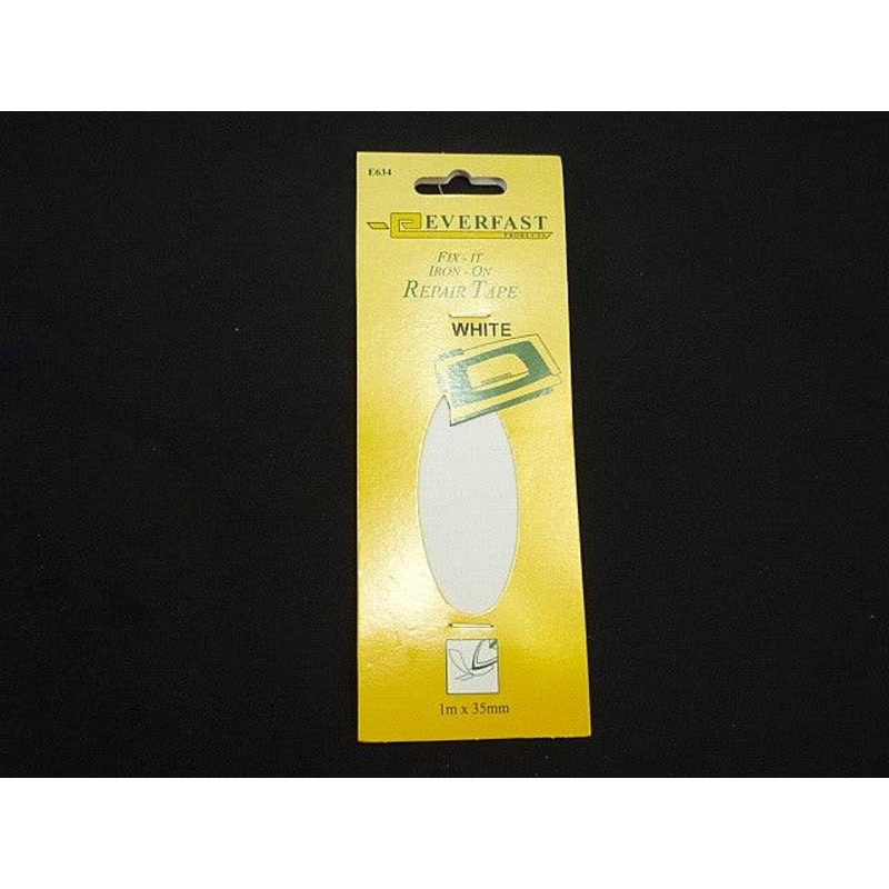 Fix-It Iron On Repair Tape WHITE White