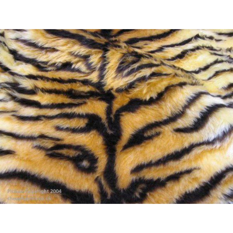 Tiger – Novelty Print Faux Fur Brown