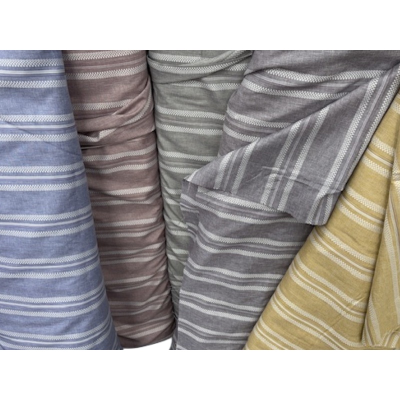 Chequered Weave Shirting Fabric Bluebelle