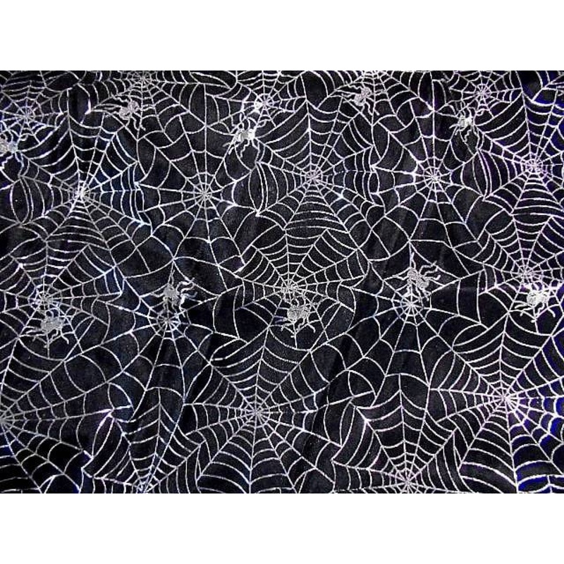 Cobweb – Halloween Jersey Foil Black