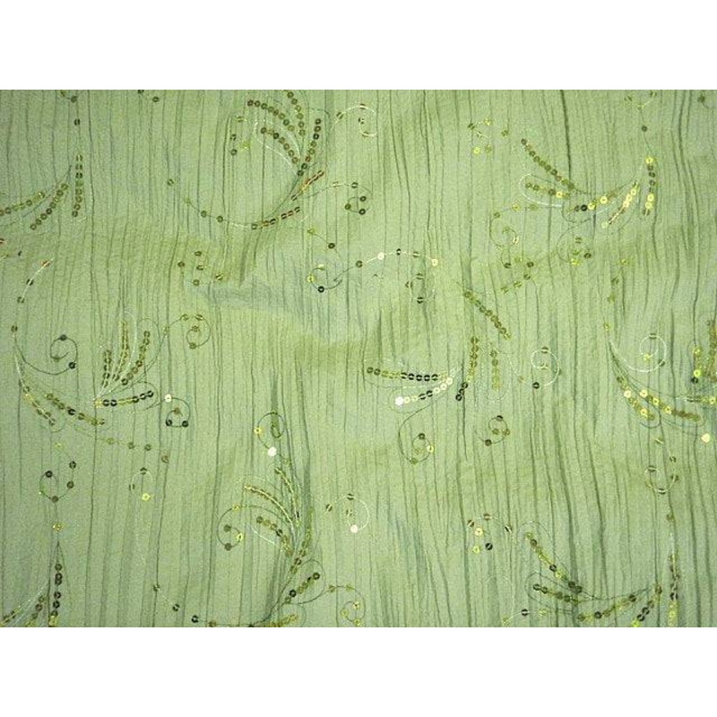 Green – Clearance Sequin Crepe Green
