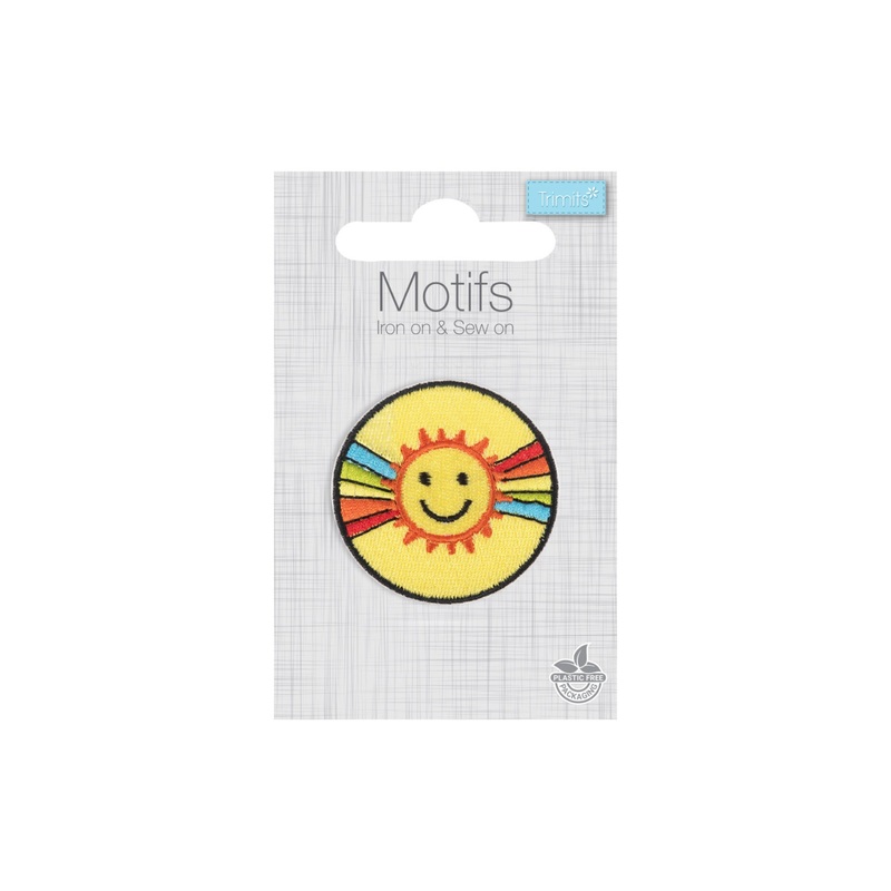 Iron -On & Sew-On Motif Patch – Sunshine