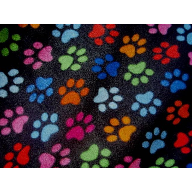 Paws – Fleece Print Black