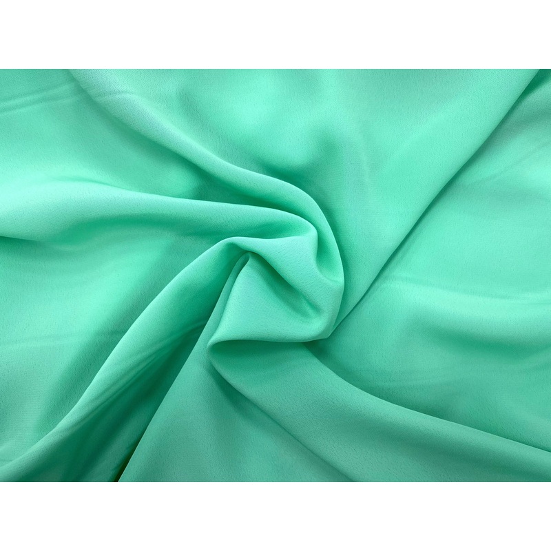 Plain Crepe Fabric Mint