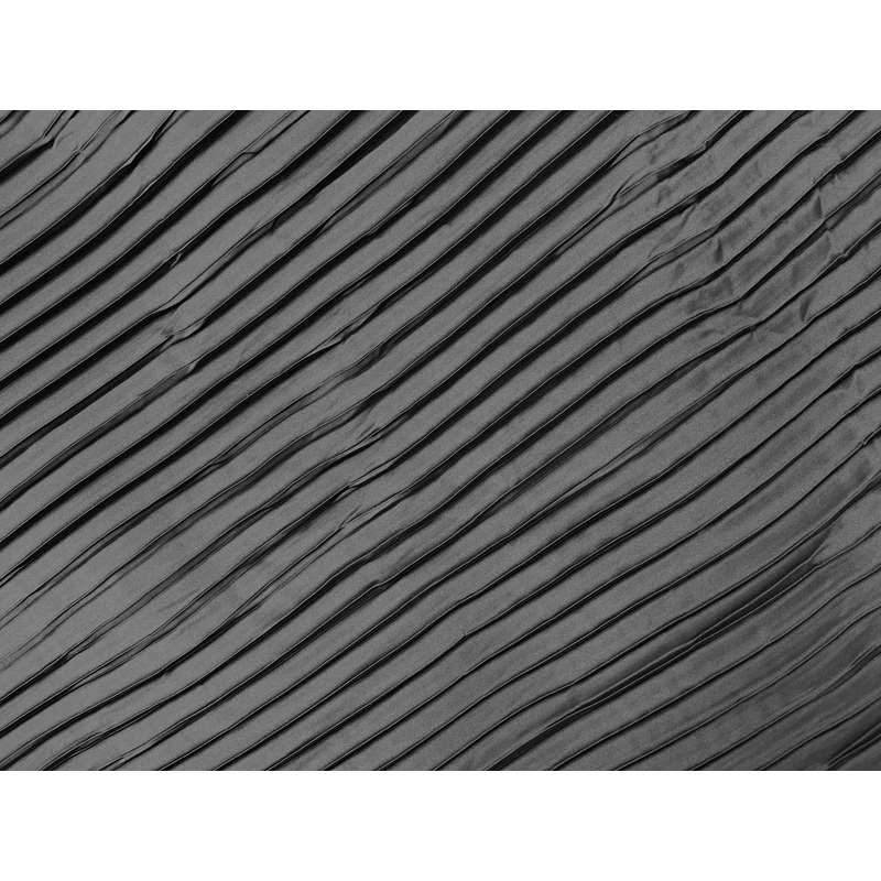 Pleated Satin Black