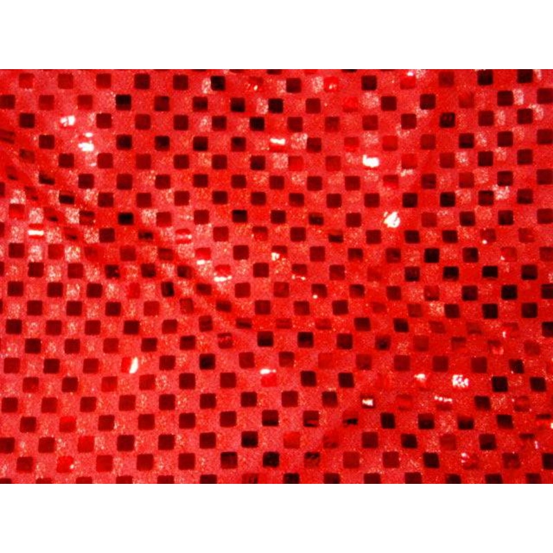 Square 8mm Sequin – Jersey Knit Magenta/Black