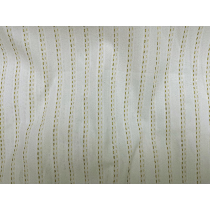 Striped Shirting Fabric – Dash Cream/Gold
