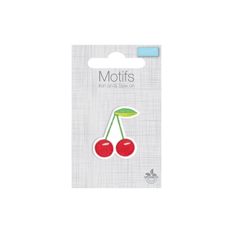 Iron -On & Sew-On Motif Patch – Cherries