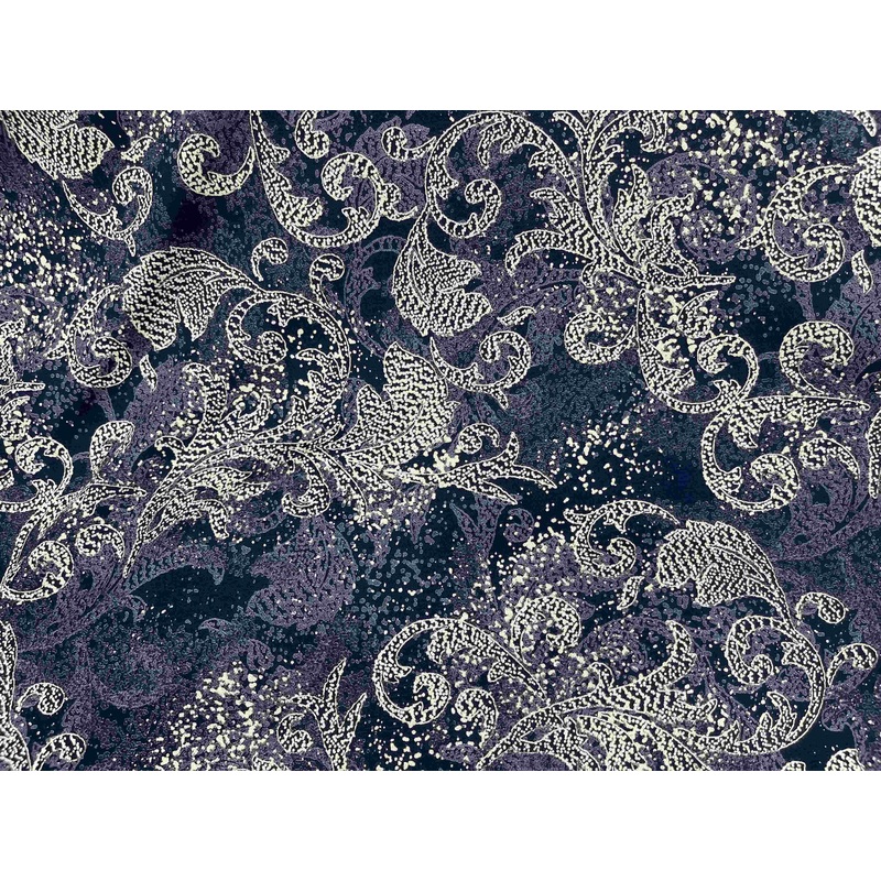 Modal Jersey Fabric – Super Swirl Navy