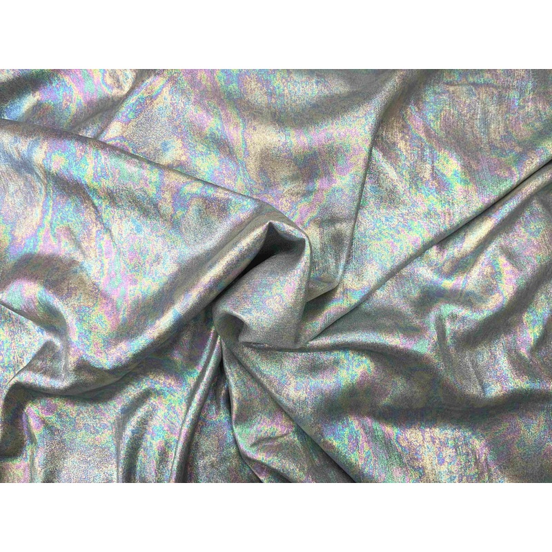 Psychedelic Crepe Fabric Grey