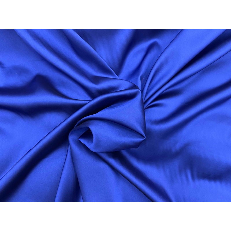 Shot Slinky Satin Fabric Royal/Black