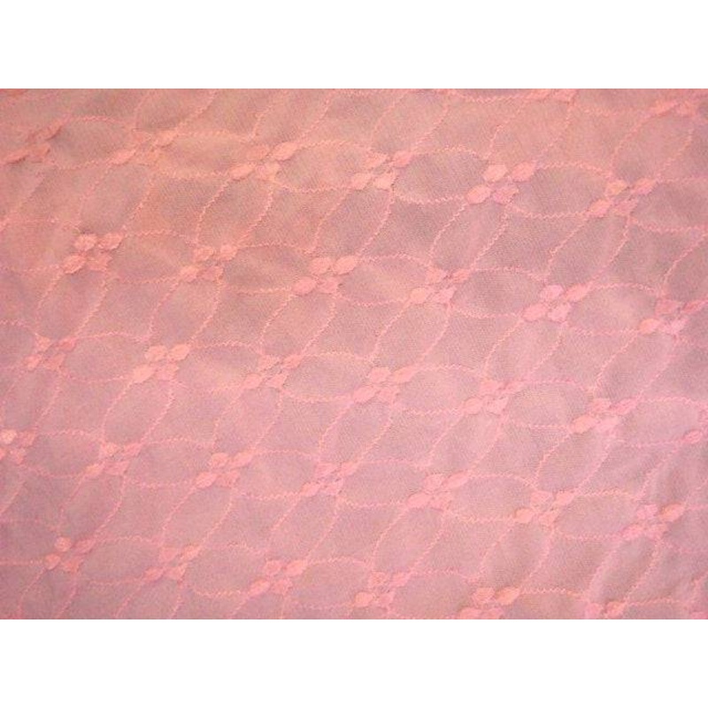 Clearance Embroidered Knitted Fabric Pink