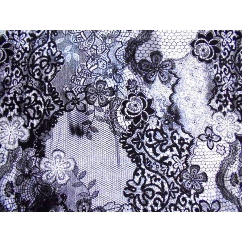 Floral Design 7 – 4 Way Stretch Jersey Fuchsia