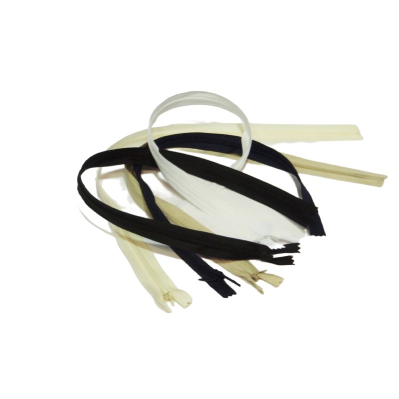 Invisible Zip / Concealed Zipper (Sizes 6″ – 22″) 6″ White