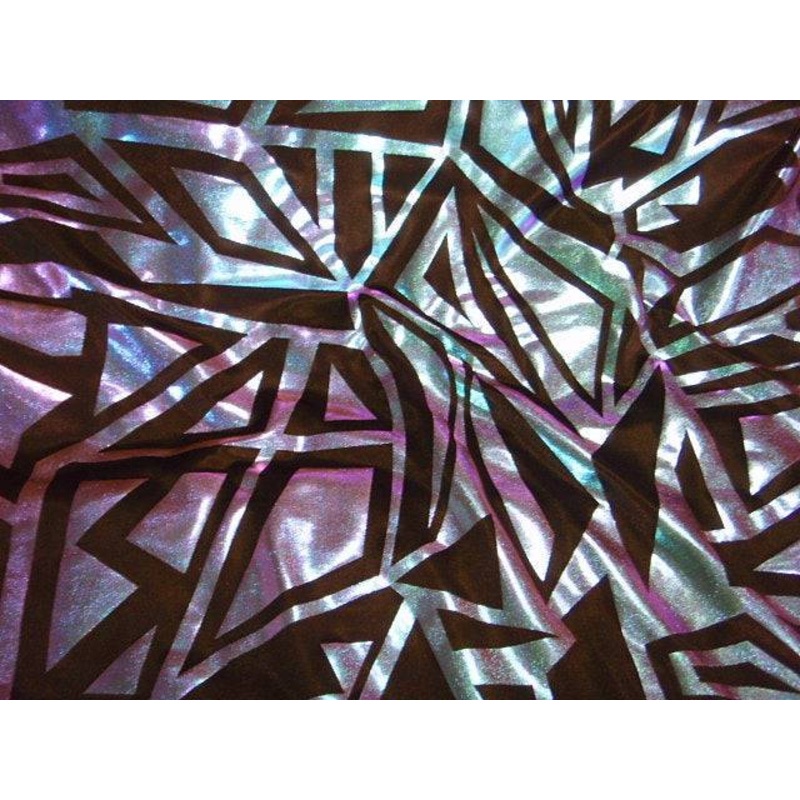 Retro Land – Jersey Foil Fabric Green