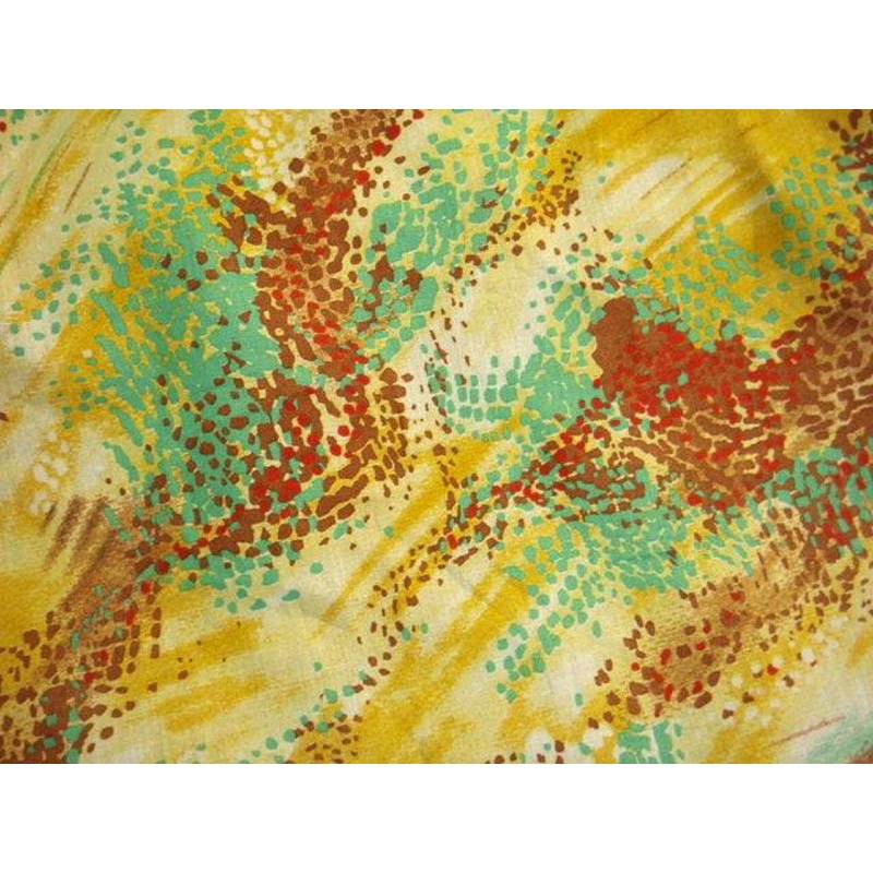 Yellow Paint Abstract – Poly/Cotton Print Yellow