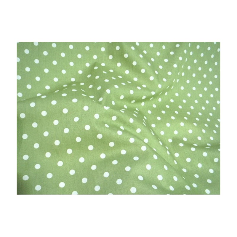 5mm Polka Dot – Cotton Poplin Patchwork Pea Green