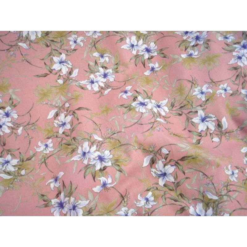 Floral Lily – Cotton Poplin Patchwork Dusty Pink