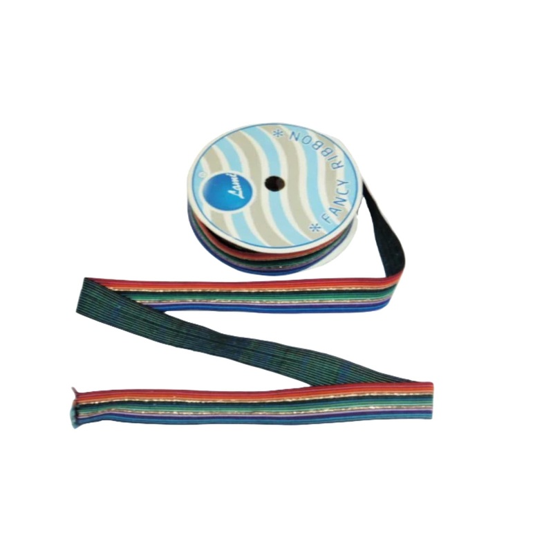 Multi Stripe Fancy Ribbon – 23mms Multi