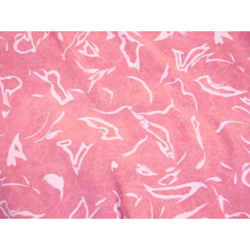 Pink Abstract Sketch –  Printed Crepe Pink