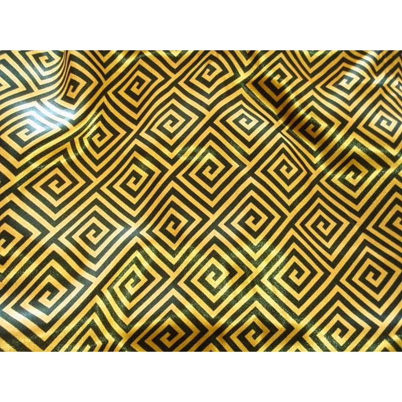 Maze – Satin Print Black/Gold