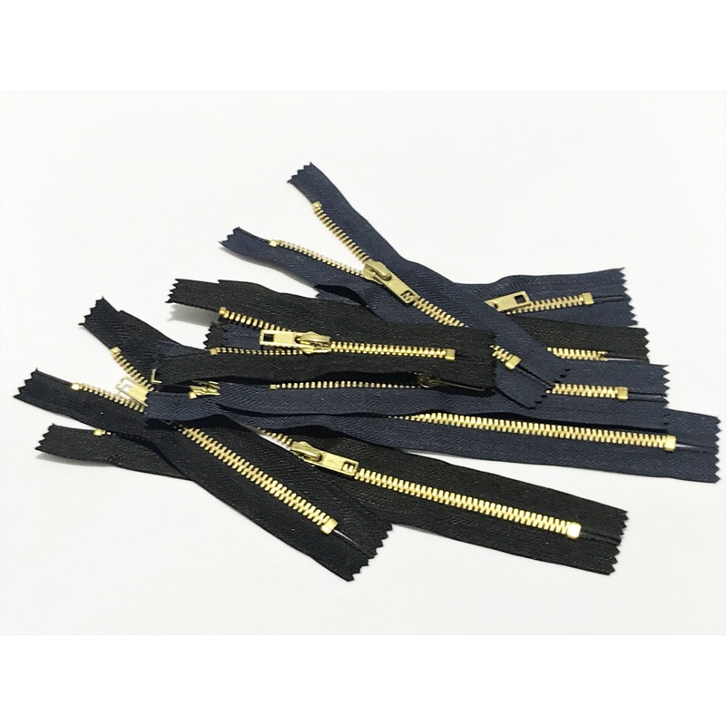Heavy Duty Metal Zips 4″ Black