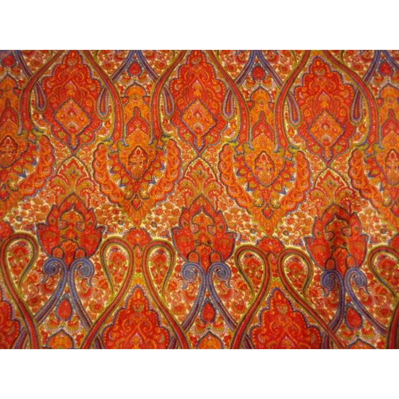 Moghul Art – Herringbone Printed Crepe Purple