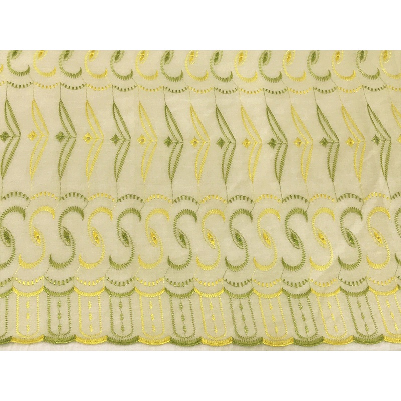 Yellow/Lime Embroidery Anglais – 1.32 Mtr Remnant Yellow/Lime