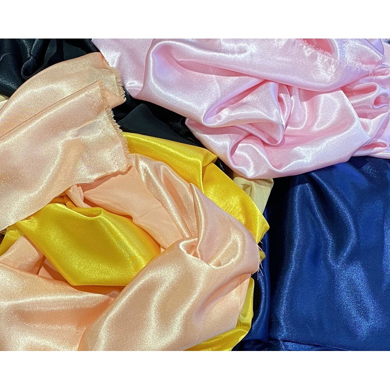 Remnants Bundle Bag – Plain Satins Assorted Mixed