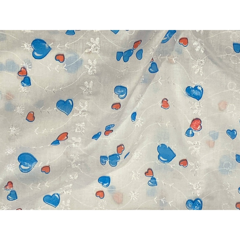 Valentine Embroidery Anglais: SECONDS White