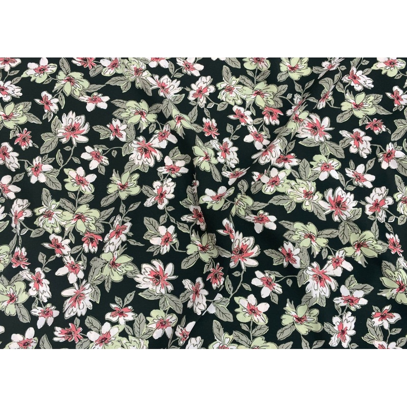 Heatherside – Summer Printed Crepe Green