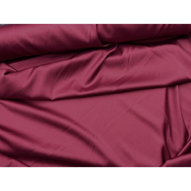 Plain Sleek Slinky Satin Maroon