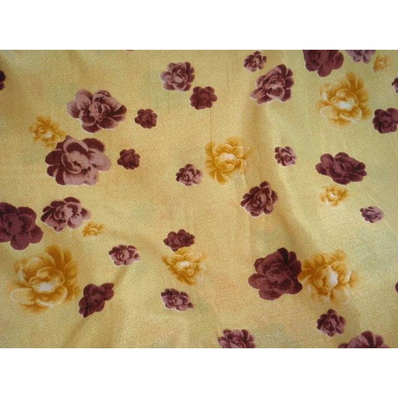 Rose Bloom – Clearance Printed Crepe Gold