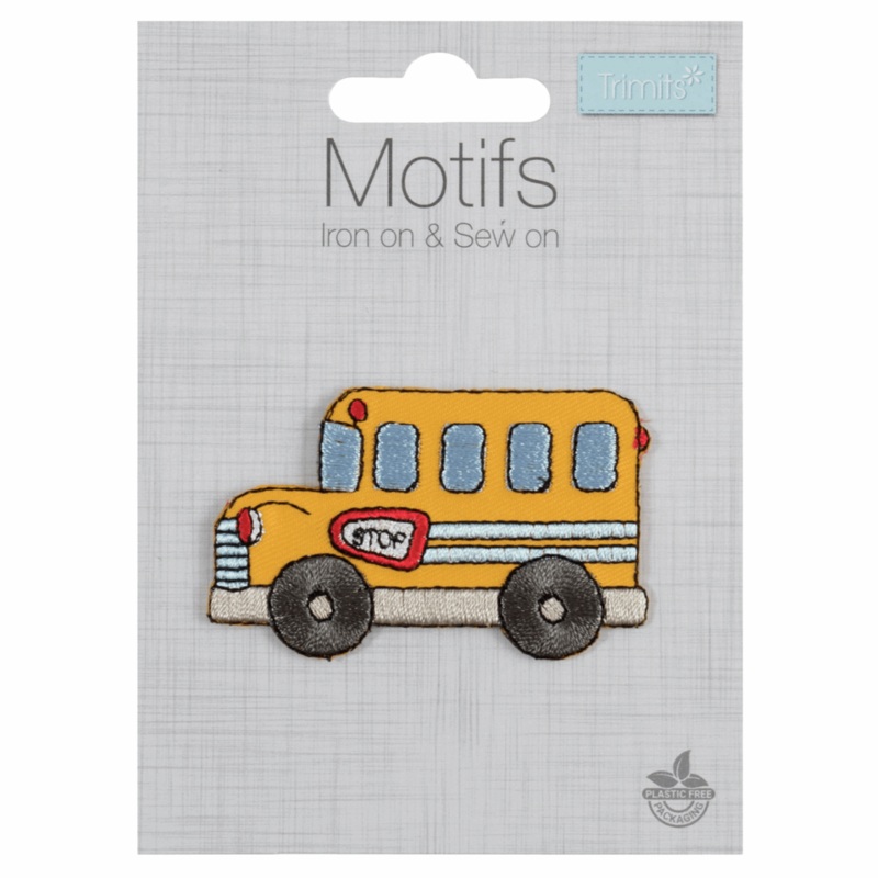 School Bus – Iron -On & Sew-On Motifs School Bus