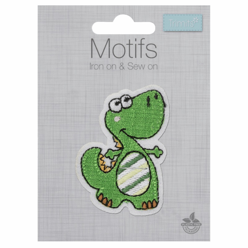 Baby Dinosaur – Iron -On & Sew-On Patch Baby Dinosaur