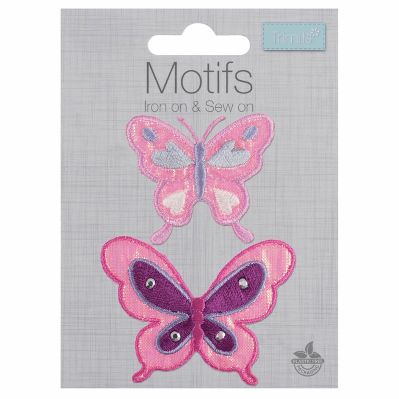 Big & Small Butterfly – Iron -On & Sew-On Patch B/S Butterflies