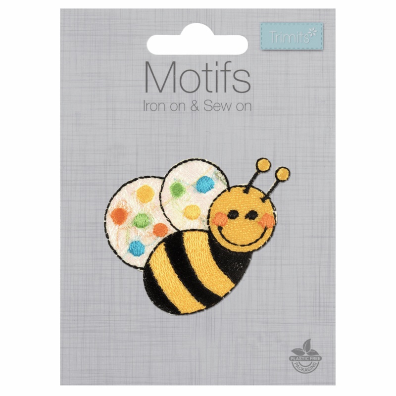 Bumble Bee – Iron -On & Sew-On Patch Bumble Bee