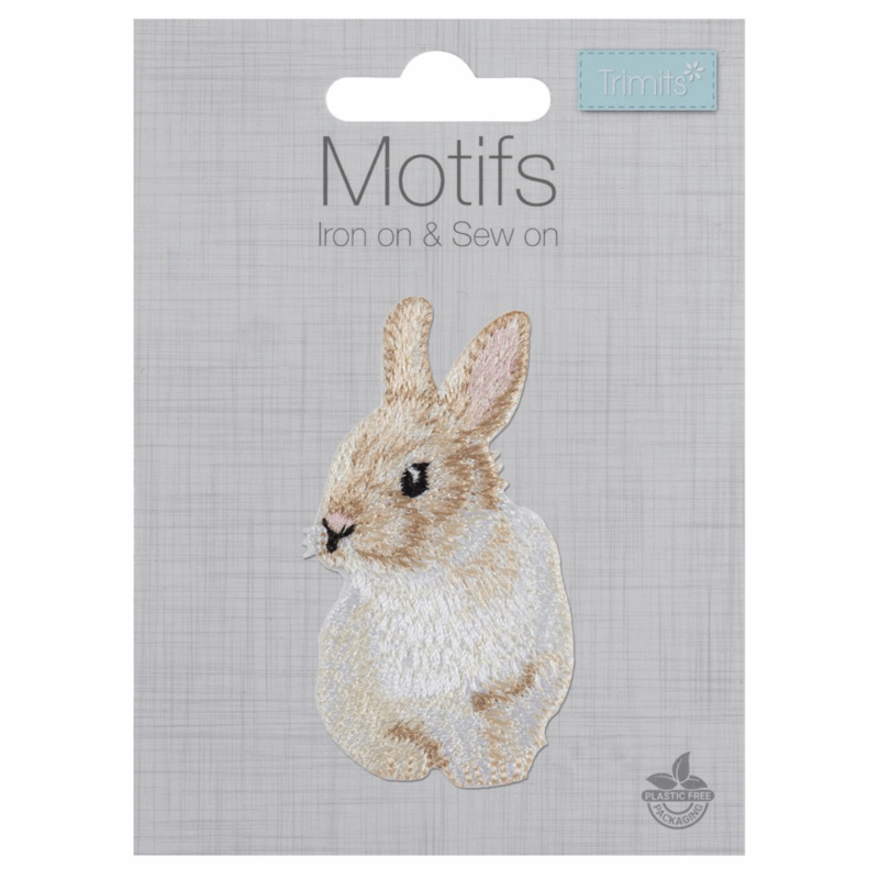 Bunny Rabbit – Iron -On & Sew-On Patch Bunny Rabbit