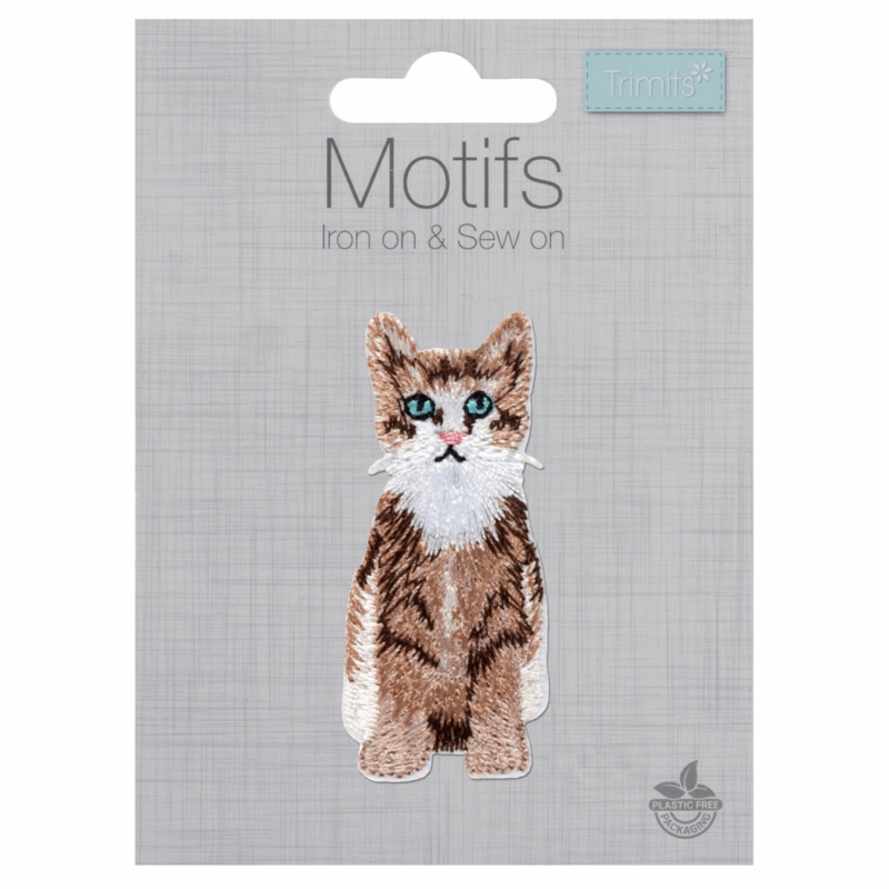 Furry Cat – Iron -On & Sew-On Patch Furry cat